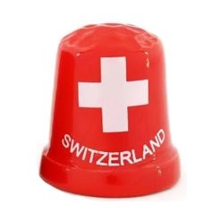 Dé à coudre drapeau suisse