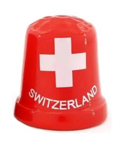 Dé à coudre drapeau suisse