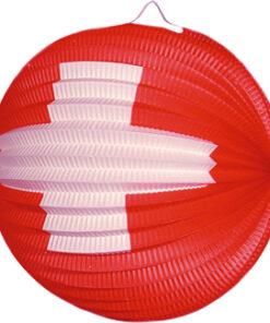 Lampion croix suisse