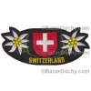 Ecusson à coudre Suisse 2 edelweiss