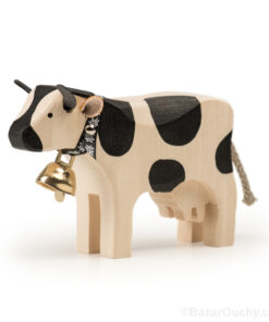Vache en bois suisse jouet