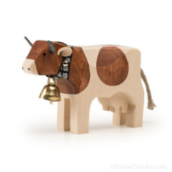 Swiss wooden cow toy