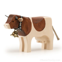 Mucca svizzera in legno