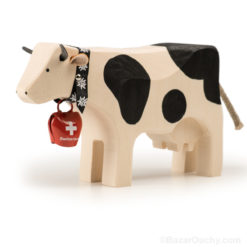 Swiss wooden cow toy