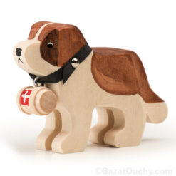 Saint Bernard dog Swiss wooden toy