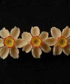 Broche en ivoire - Narcisses