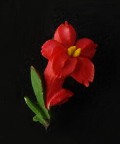 Broche en ivoire - Rhododendron