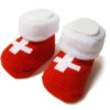 Swiss cross baby sock