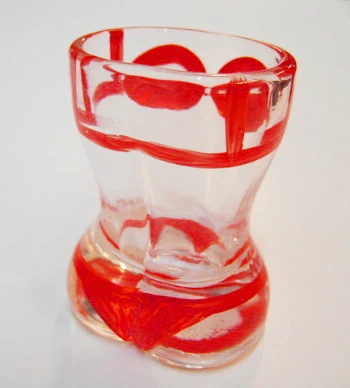 Swiss bikini swimsuit shot glass