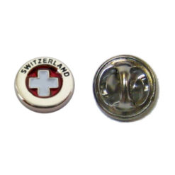 Round Swiss Cross Pin