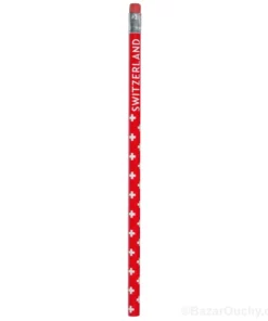 Crayon gris - Croix suisse - 1 pièce