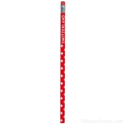 Crayon gris - Croix suisse - 1 pièce
