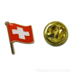 Pins drapeau suisse flotte
