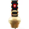Cloche de vache suisse - Dorée - Franges