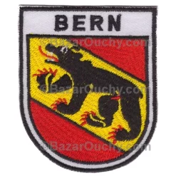 Bern white sew on patch