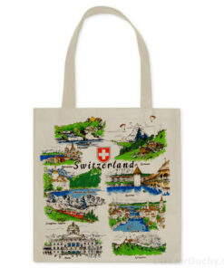 Sac coton - Villes Suisse - Tote bag_