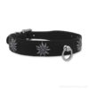 Dog collar with edelweiss metal