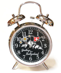 Réveil suisse retro type méchanique