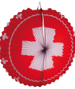 Lampion croix suisse