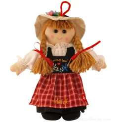 Poupée tissu - Heidi - Robe traditionnelle