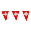 Guirlande drapeau suisse triangle