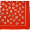 Swiss red edelweiss scarf