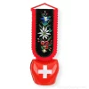 Swiss cross red bell
