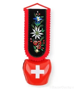 Cloche rouge croix suisse