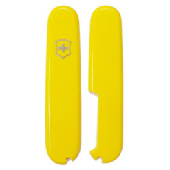 Cote plaquette remplacement couteau Victorinox jaune