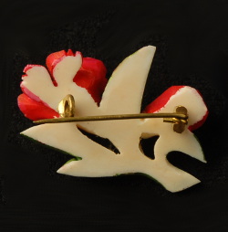 Ivory brooch