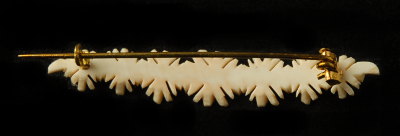 Ivory brooch