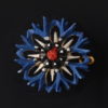 Broche en ivoire – Bleuet