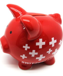 Tirelire cochon suisse