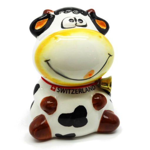 Piggy bank Swiss cow