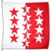 Flagge des Wallis (valaisan)