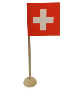 Drapeau suisse table pied