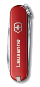Gravure couteau suisse Lausanne