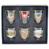 Set 6 Swiss liqueur glasses