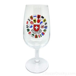 Swiss canton wine glass