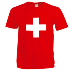 Swiss cross t shirt