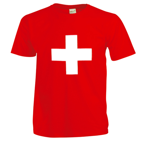 T shirt Croix suisse BazarOuchy