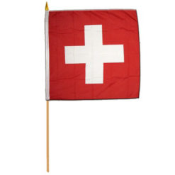 Bastón de bandera suiza