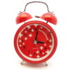 Swiss cross alarm clock