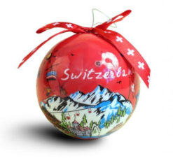 Christmas ball Swiss cross