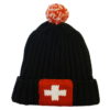 Swiss cross wool hat