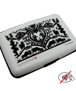 Porte carte de visite crédit poya decoupage suisse