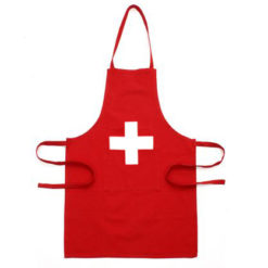 Swiss cross apron
