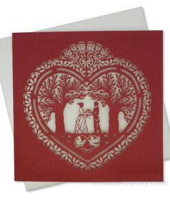 Carte mariage découpage