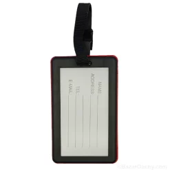 Swiss cross suitcase luggage tag