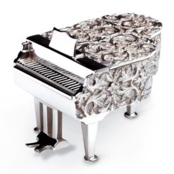 Reuge Piano silver music box